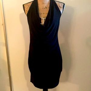 Halter style black dress